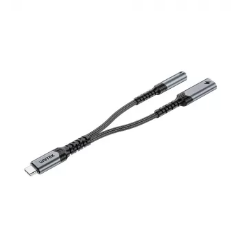 UNITEK adaptador USB-C para áudio de 3,5 mm com PD