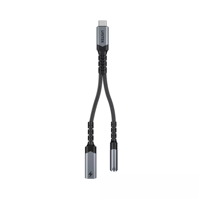 UNITEK Adaptador de áudio de USB-C para 3,5 mm com PD