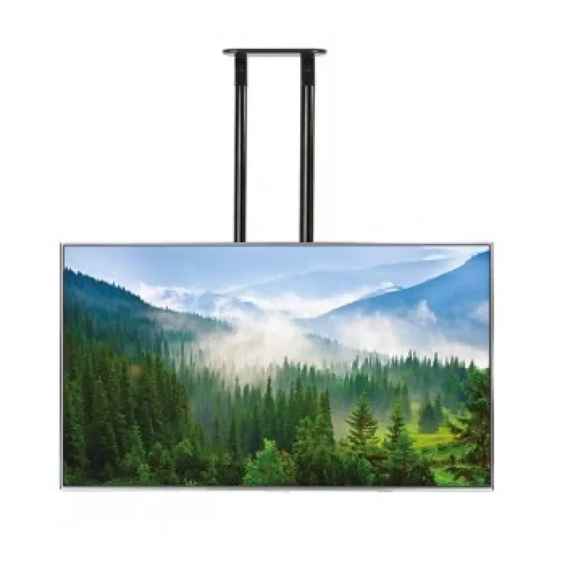 B-TECH AV BT8448-150/BB suporte de teto universal extra-grande para ecrãs planos com haste de 1,5 m Ø50 mm, VESA até 1100x700, 130 kg, preto