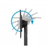 B-TECH AV SYSTEM X - suporte de chão universal baixo para ecrãs planos (VESA 600 x 400) - colunas de 0,75 m Ø50 mm