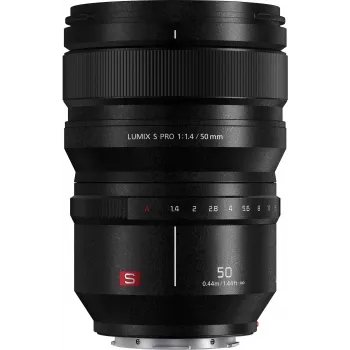 Panasonic Lumix S Pro 50mm f/1.4 objetiva, L-Mount, full-frame (S-X50E)
