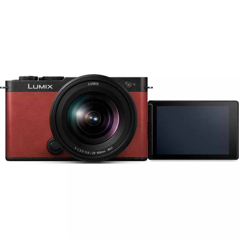 Câmara mirrorless full frame Panasonic Lumix DC-S9 com objetiva Lumix S 20-60mm f/3.5-5.6, crimson red (DC-S9KE-R)