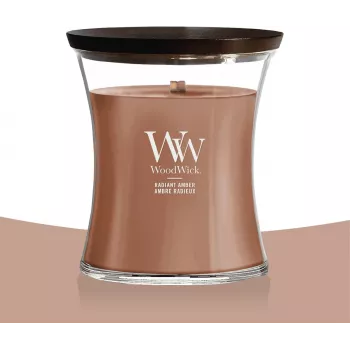 WoodWick Radiant Amber vela perfumada Elipsa 453,6g