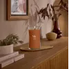 WoodWick Saffron Smoke vela grande em vidro ampulheta 609,5g