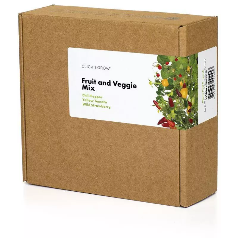 Click & Grow cápsulas de plantas de frutas e legumes para Smart Garden, pack de 9 (PPMFVX9)