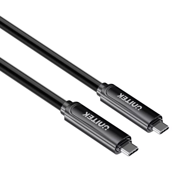 Unitek cabo ótico ativo USB-C 10Gbps PD60W 8K@30Hz 12m preto