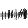 B-TECH AV SYSTEM X - Calha de montagem horizontal - 1m - preto