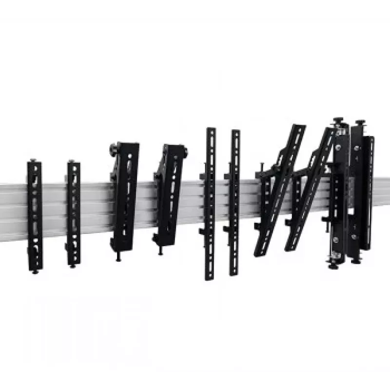 B-TECH AV SYSTEM X - Calha de montagem horizontal - 1m - preto
