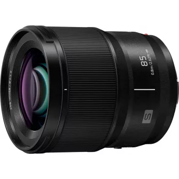 Objetiva Panasonic LUMIX S 85mm F1.8 (S-S85E) - focal fixa full-frame L-Mount para retratos e pouca luz