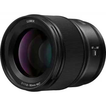 Objetiva Panasonic LUMIX S 85mm F1.8 (S-S85E) - focal fixa full-frame L-Mount para retratos e pouca luz