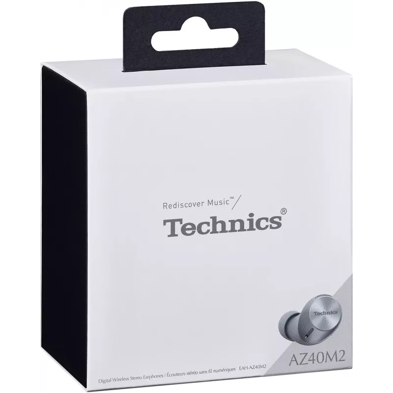 Auscultadores True Wireless in-ear Technics EAH-AZ40M2EK com cancelamento ativo de ruído, LDAC, JustMyVoice™, Multipoint, IPX4, preto