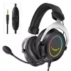 FIFINE H3 AmpliGame Headset Gaming Over-Ear com fios, microfone removível, drivers de 50 mm, USB-A, Preto