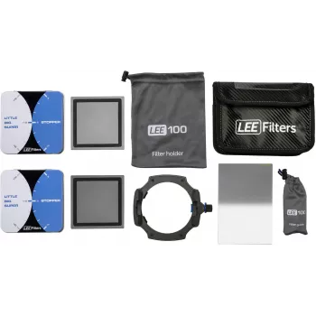 LEE Filters LEE100 Conjunto de longa exposição: suporte de filtros LEE100, Big Stopper, Little Stopper e 0,6 ND Hard Grad (100LEK)