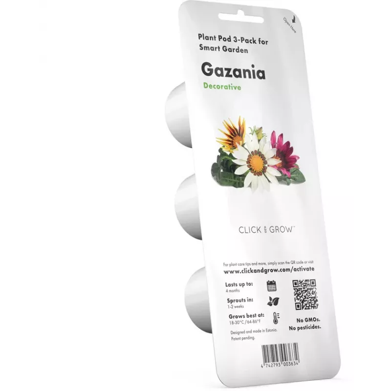 Click & Grow cápsulas de gazânia para Smart Garden, pack de 3 (SGR92X3)