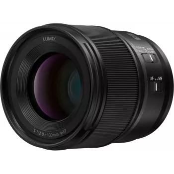 Panasonic Lumix S 100mm F2.8 Macro Objetiva, preto (S-E100E)