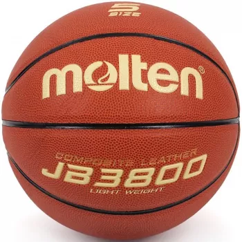 Molten B5C3800-L bola de basquetebol, tamanho 5, castanho