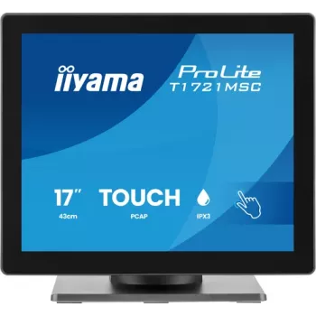 IIYAMA ProLite T1721MSC-B3 monitor tátil 17 polegadas SXGA 5:4 de 10 pontos com HDMI, VGA, hub USB e altifalantes