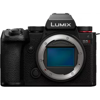 Panasonic Lumix DC-S5 Mark II câmara de sistema corpo (DC-S5M2E) - 24,2MP CMOS full-frame, vídeo 6K, estabilização de 5 eixos, preto