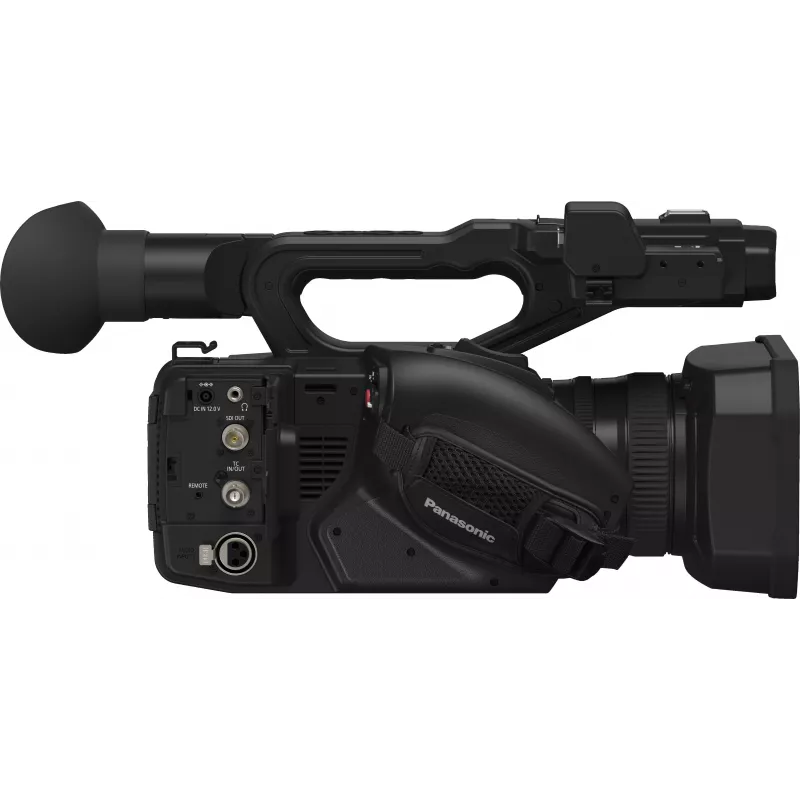Panasonic HC-X2E camcorder profissional 4K Ultra HD com objetiva Leica Dicomar 20x, 5 eixos Hybrid O.I.S.+, entradas XLR duplas, 3G-SDI, Wi-Fi, ranhuras duplas para cartões SD