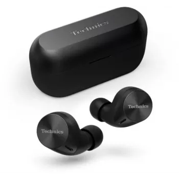 Technics EAH-AZ60M2EK auscultadores True Wireless In-Ear com Dual Hybrid Noise Cancelling, LDAC, drivers de 8 mm, multipoint, preto
