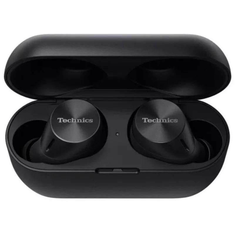 Technics EAH-AZ60M2EK auscultadores True Wireless In-Ear com Dual Hybrid Noise Cancelling, LDAC, drivers de 8 mm, multipoint, preto
