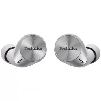 Technics EAH-AZ60M2ES auscultadores True Wireless In-Ear com Dual Hybrid ANC, LDAC, drivers de 8 mm, multipoint para 3 dispositivos, IPX4, prateado