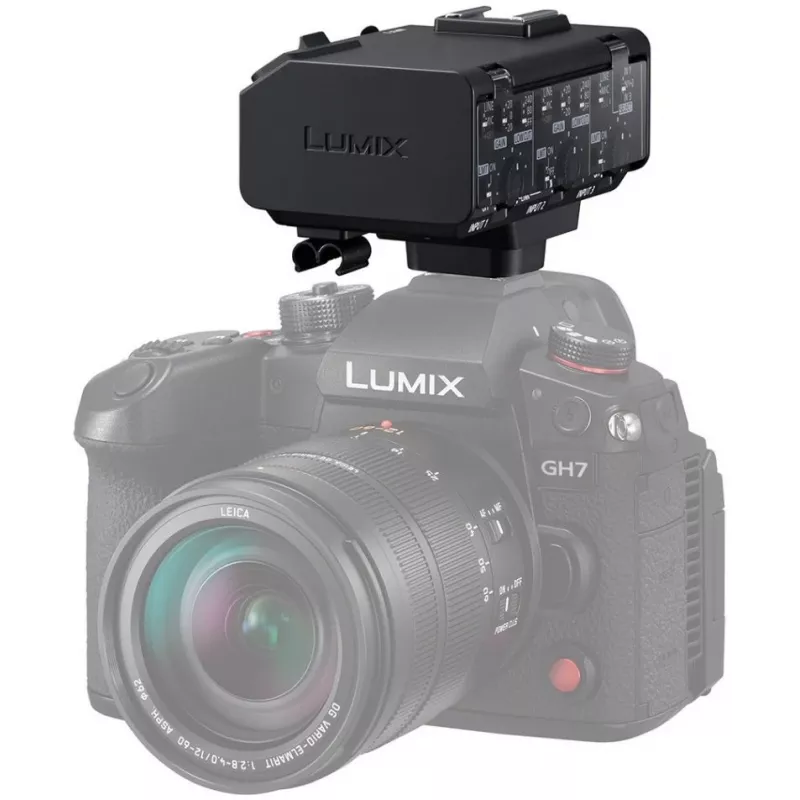 Panasonic DMW-XLR2E adaptador de microfone XLR com áudio de 2 canais 24 bits 96 kHz