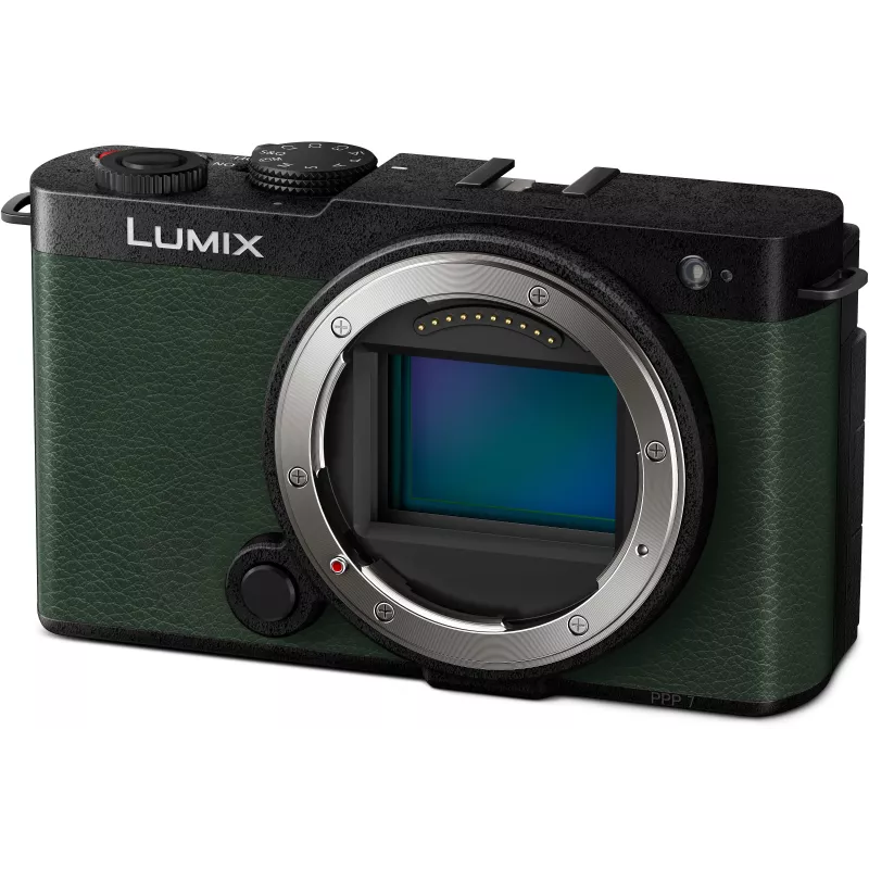 Panasonic Lumix DC-S9E-G câmara de sistema full-frame com sensor CMOS de 24,2MP, estabilizador de imagem de 5 eixos, vídeo 6K, L-Mount, verde-azeitona escuro