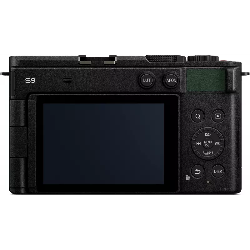 Panasonic Lumix DC-S9E-G câmara de sistema full-frame com sensor CMOS de 24,2MP, estabilizador de imagem de 5 eixos, vídeo 6K, L-Mount, verde-azeitona escuro