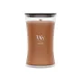 WoodWick Radiant Amber vela perfumada 609,5g com pavio de madeira, até 180 horas de queima, recipiente de vidro ampulheta