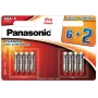 Panasonic Pro Power Pilhas Alcalinas AAA LR03 Pack de 8 (6+2 Bónus)