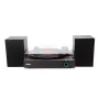 Gira-discos AKAI ATT-200SP com acionamento por correia e gravação USB, 3 velocidades, pré-amplificador incorporado, saídas RCA e USB, agulha de diamante, tampa antipoeira removível