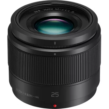 Objetiva Panasonic H-H025ME-K Lumix G 25mm f/1.7 ASPH - preto