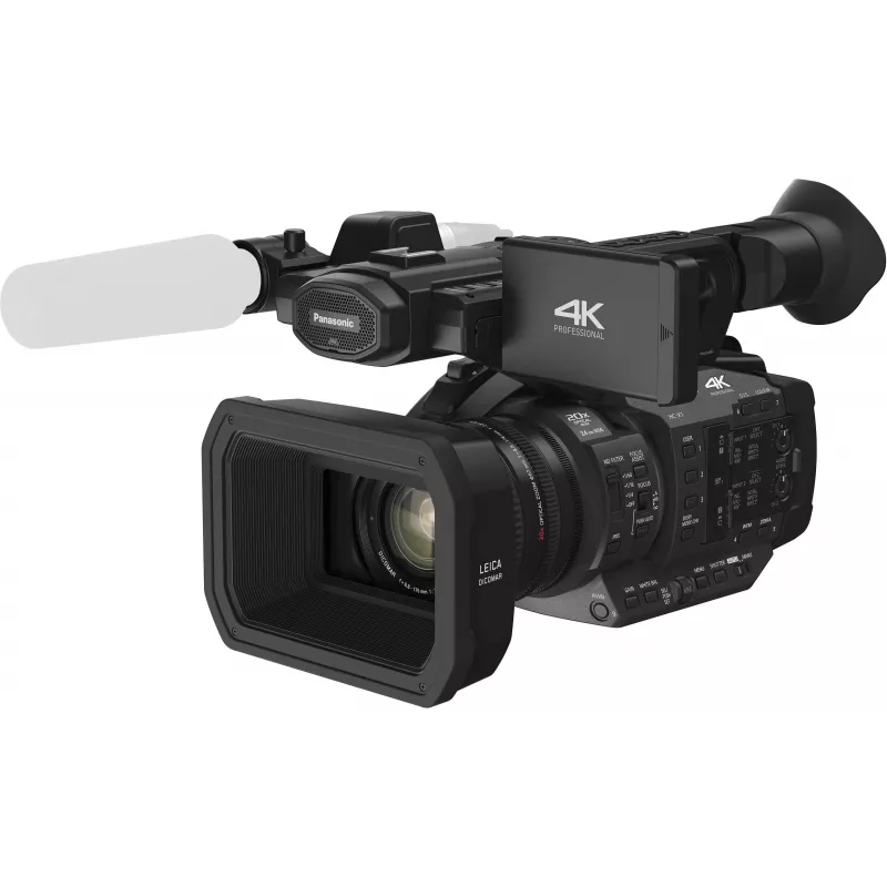 Camcorder profissional Panasonic HC-X1E 4K Ultra HD com objetiva Leica Dicomar 20x, sensor MOS de 1,0
