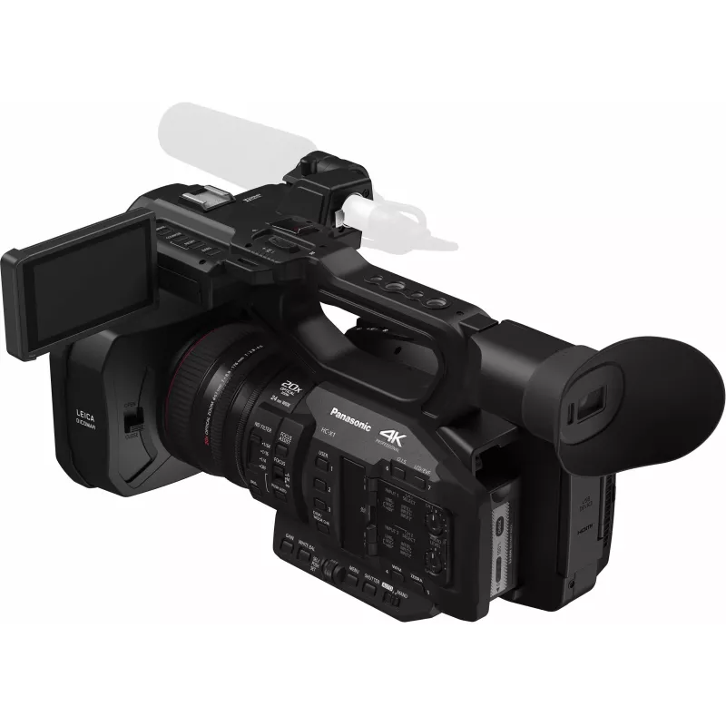 Camcorder profissional Panasonic HC-X1E 4K Ultra HD com objetiva Leica Dicomar 20x, sensor MOS de 1,0