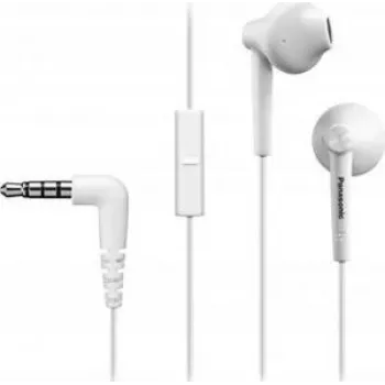 Auscultadores intra-auriculares Panasonic RP-TCM55E-W ErgoFit com microfone e graves XBS - branco