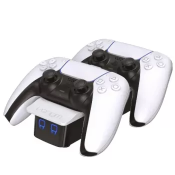 Estação de acoplamento dupla Venom - carregador - 3 portas de saída (2 x Dock Connector, USB)