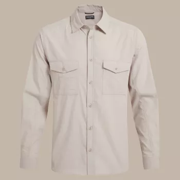 Craghoppers Kiwi II camisa de viagem de manga comprida - aveia - XL