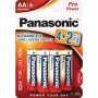 Panasonic Alkaline Power pilhas AA LR6PPG/6BP pack 4+2 grátis (6 unidades)