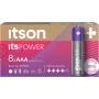ITSON LR03IPO/8CB pilhas alcalinas AAA, pack de 8, 1,5V, longa durabilidade