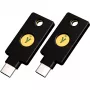 Chave de segurança YubiKey 5C NFC (preto/dourado, pack de 2)