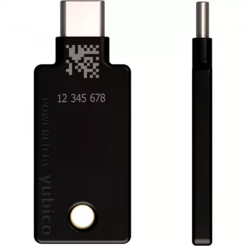 Chave de segurança YubiKey 5C NFC (preto/dourado, pack de 2)