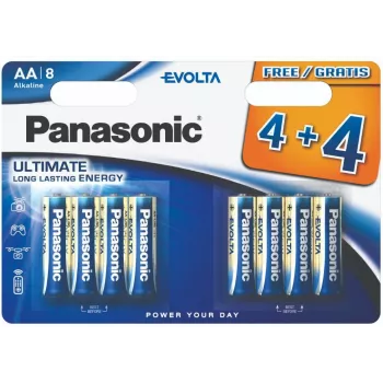 Panasonic Evolta LR6 pilhas, 4+4 un. (LR6EGE/8BW 4+4F)