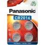 Pilha de botão de lítio Panasonic CR2016 3V - pack de 4 (CR-2016EL/4B)