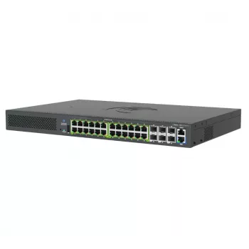 Switch gerido Cambium Networks cnMatrix EX3030RM-P 24 portas Gigabit PoE+ com 4x uplinks 10G SFP+