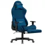Cadeira gaming ergonómica Huzaro Force 5.7 azul - pele PU, apoios de braços ajustáveis, encosto ajustável, almofadas lombar e cervical