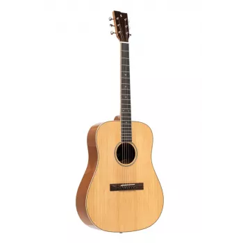Stagg SA45 D-LW Guitarra acústica Dreadnought – tampo em abeto natural com fundo e ilhargas em tília