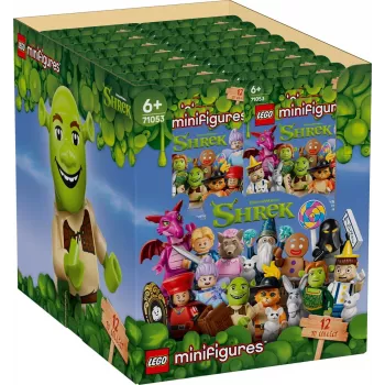 LEGO Bricks Minifiguras 71053 Shrek Série (BOX) - 36 sacos surpresa, figuras colecionáveis, caixa de exposição