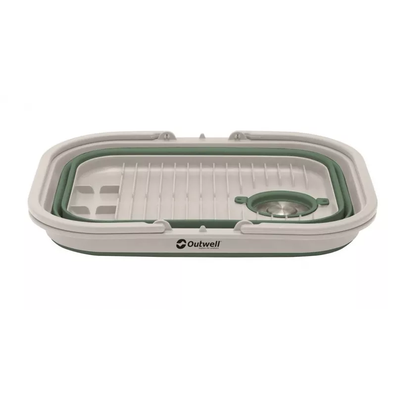 Outwell 651131 Depósito de água dobrável para campismo 10L com torneira - Azul/Cinzento