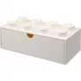 LEGO Brick 8 Gaveta de secretária caixa de armazenamento branca com 8 pinos